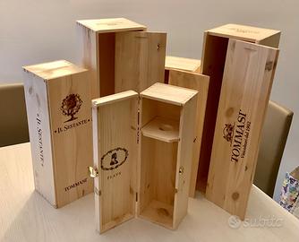 5 Cassette Legno Vino Nuove