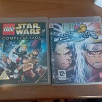 Lego Star Wars the complete saga e Naruto storm