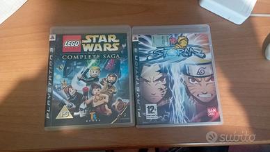 Lego Star Wars the complete saga e Naruto storm