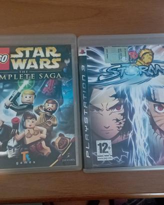Lego Star Wars the complete saga e Naruto storm