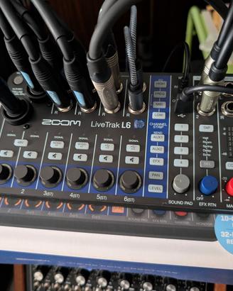 Mixer/registratore multitraccia Zoom LiveTrack L-6