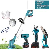 KIT GIARDINAGGIO 4 IN 1 MOTOSEGA CESOIA TAGLIARBA 