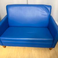 Divano 2 posti in vera pelle