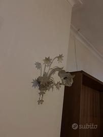 coppia lampadari vintage murano