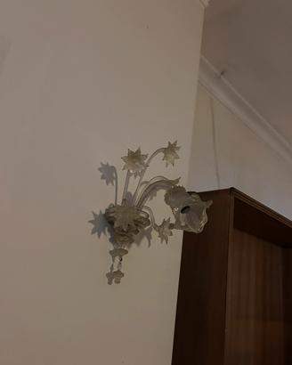 coppia lampadari vintage murano