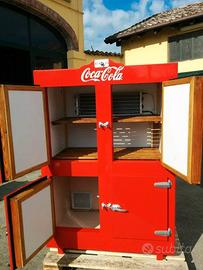 Ghiacciaia vintage anni 50 'coca cola' funzionante