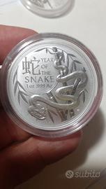 2025 DOLLAR SNAKE RAM LUNAR 3 SILVER 999 