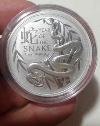 2025 DOLLAR SNAKE RAM LUNAR 3 SILVER 999 