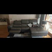 Divano in vera pelle elettrico Poltronesofà