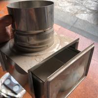 cassetto inox raccogli condensa 10 cm