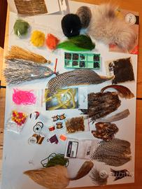 Materiale costruzione mosche artificiali