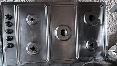 Piano Cottura EXTRA-LARGE 5 Fuochi Inox – 85 cm