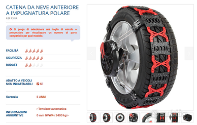 catene a ragno montaggio rapido