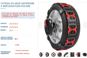catene a ragno montaggio rapido
