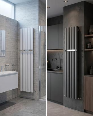 Radiatore alluminio design verticale 1800x280 bian