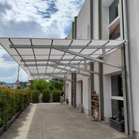 Tettoia esterno acciaio