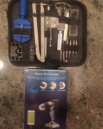 Orologio microscopio kit orologeria