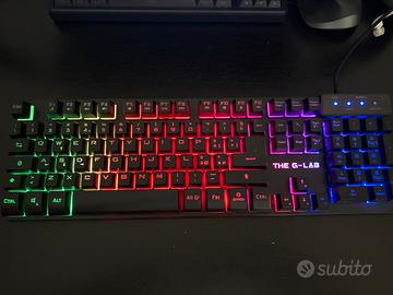 Tastiera gaming retroilluminata