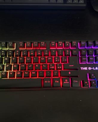 Tastiera gaming retroilluminata