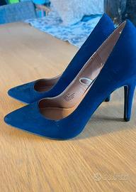 Décolleté blu scamosciate eleganti – Tacco alto