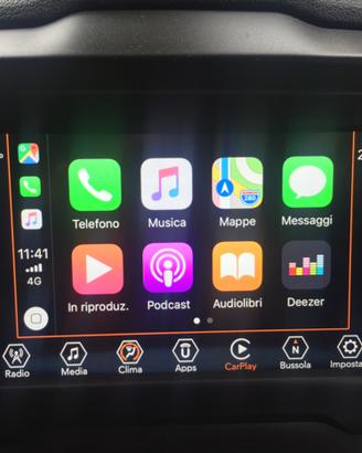 Autoradio stereo navigatore car play Jeep Renegade