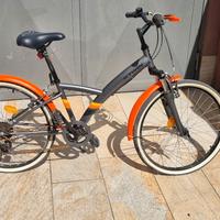 bicicletta bitwin  500s color nero/arancio 