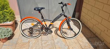bicicletta bitwin  500s color nero/arancio 