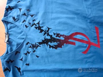 maglia a maniche lunghe con bel  logo