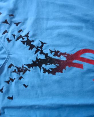 maglia a maniche lunghe con bel  logo