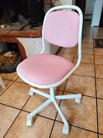 sediolina da scrivania rosa