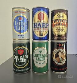 Lotto di 23 lattine di birra inglesi anni 80