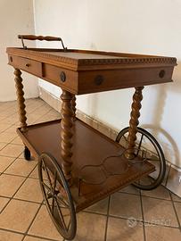 Carrello bar porta vivande vintage
