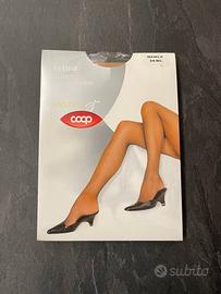 Calze / collant elasticizzato a rete carne / beige
