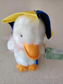Peluche Paperella con ombrellino blu e giallo