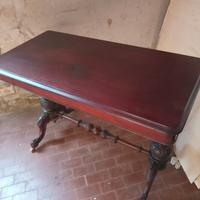 tavolino inglese in mogano epoca 800