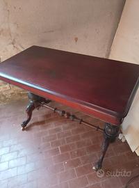 tavolino inglese in mogano epoca 800