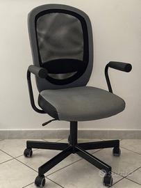 Sedia ufficio studio IKEA con braccioli
