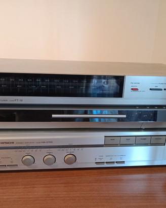 Amplificatore, sintonizzatore Hitachi,DVD roadstar