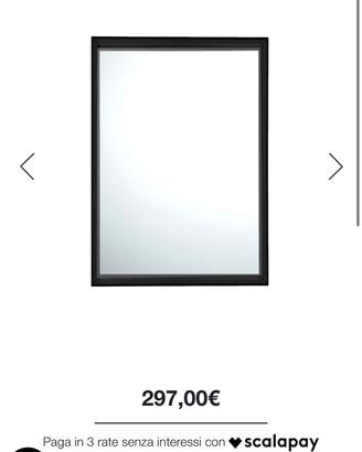 Kartell only me specchio nero lucido