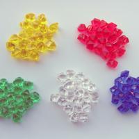 100 Diamanti Cristalli plastica semitrasparente