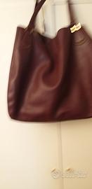 borsa borbonese in pelle bordo