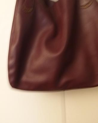 borsa borbonese in pelle bordo