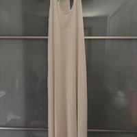 Vestito lungo scollo americana