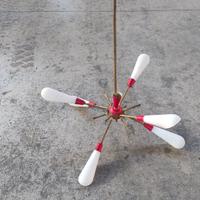 Lampadario 6 luci vintage