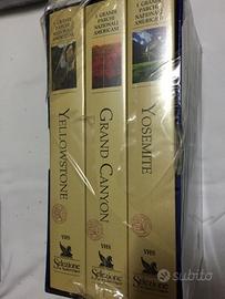 Lotto 4 videocassette cofanetto 3 vhs i grandi p