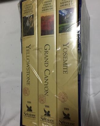 Lotto 4 videocassette cofanetto 3 vhs i grandi p