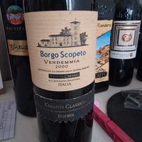 vino da collezione Borgo scoperto vendemmia 2000