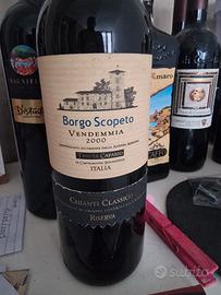 vino da collezione Borgo scoperto vendemmia 2000