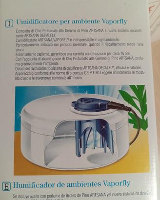 umidificatore per ambienti vaporfly(artsana)