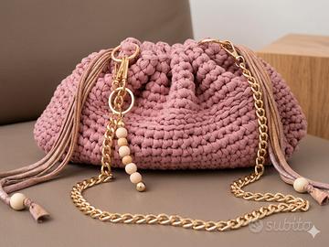 borsa a tracolla uncinetto